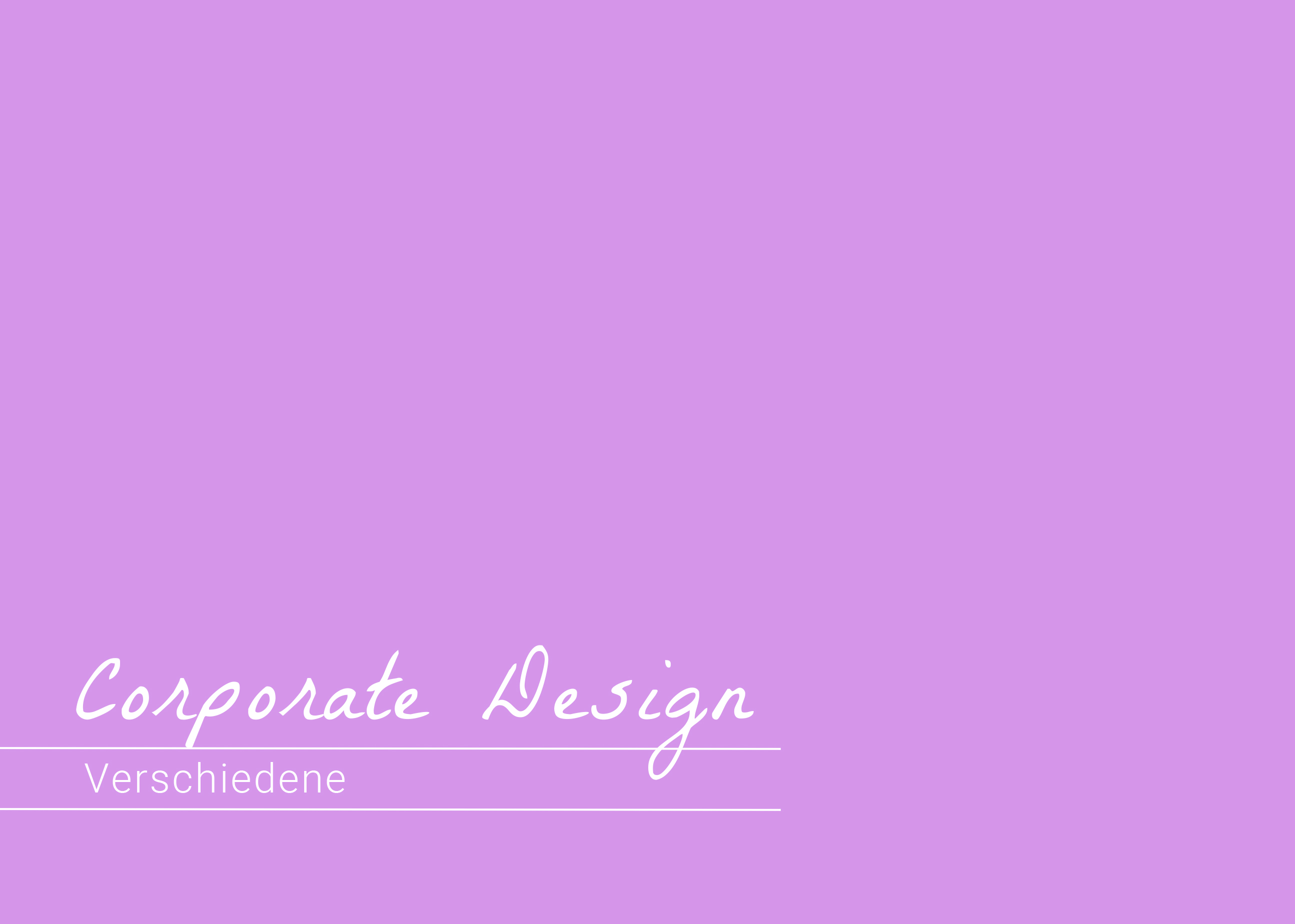 Corporate Design – Verschiedene